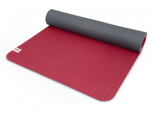 Tapis d'exercice TPE à motif cartographique - Idéal pour le yoga et le