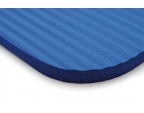 Zoom sur les bords arrondis du tapis de gym SISSEL® Pro bleu