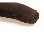Taie Polochon SISSEL® PILLOW chocolat et beige