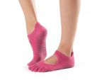 Chaussettes Pilates Toesox® FT Bellarina Raspberry | Chaussettes Pilates antidérapantes