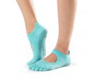 Chaussettes Pilates Toesox® FT Bellarina Aqua avec orteils séparés | SISSEL France
