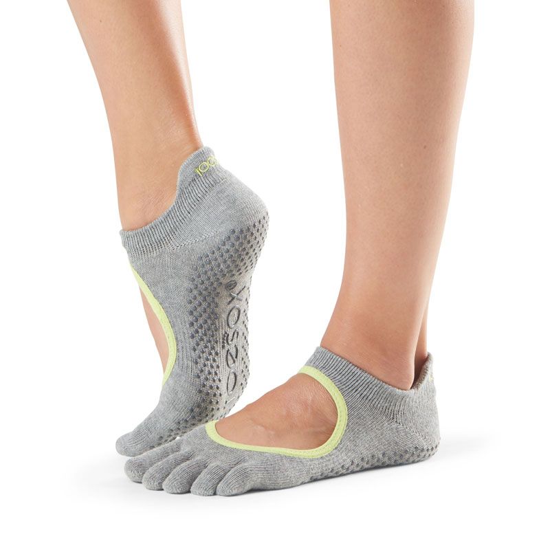 Chaussettes Pilates Toesox® FT Bellarina Heather Grey | SISSEL France Chaussettes Pilates Toesox® FT Bellarina Heather Grey | SISSEL France