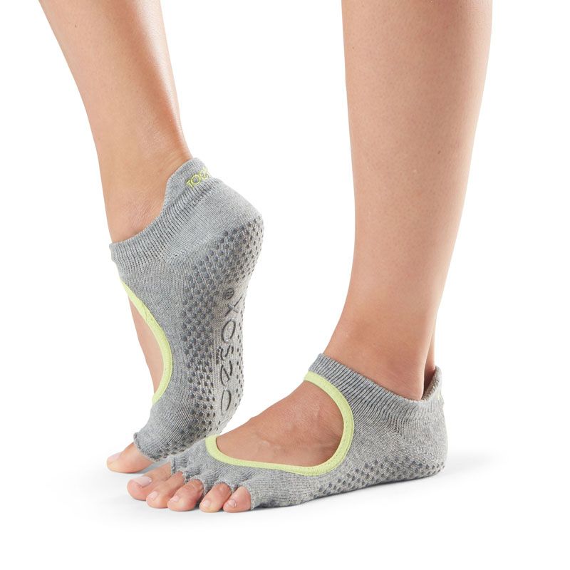 Chaussettes Pilates Toesox® HT Bellarina Heather Grey | Chaussettes de Pilates