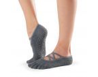 Toesox® Full Toe Elle Charcoal Grey | Chaussette de Pilates