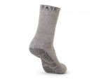 Chaussettes Pilates BASE 33™ Crew Gris | Chaussettes antidérapantes homme