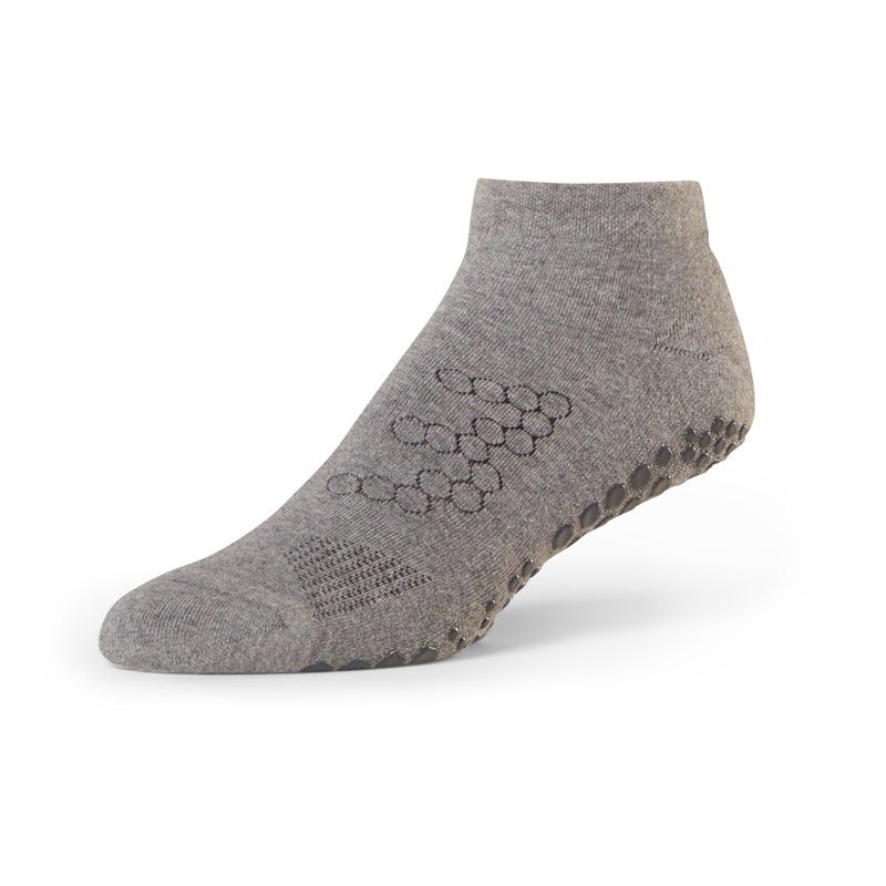 Chaussettes anti-dérapantes BASE 33™ Lowrise Gris | Chaussettes antidérapantes homme