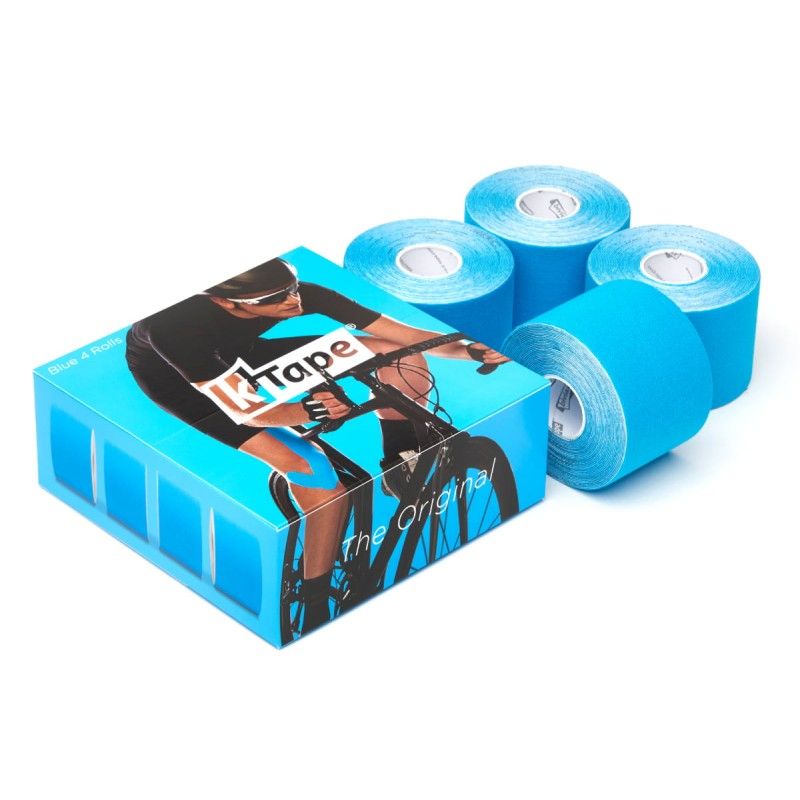 Packaging boîte de 4 bandes de taping Bleu | Bandes k-tape®