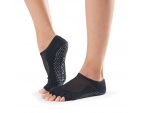 Chaussettes antidérapantes Pilates Toesox® Half Toe Luna noir