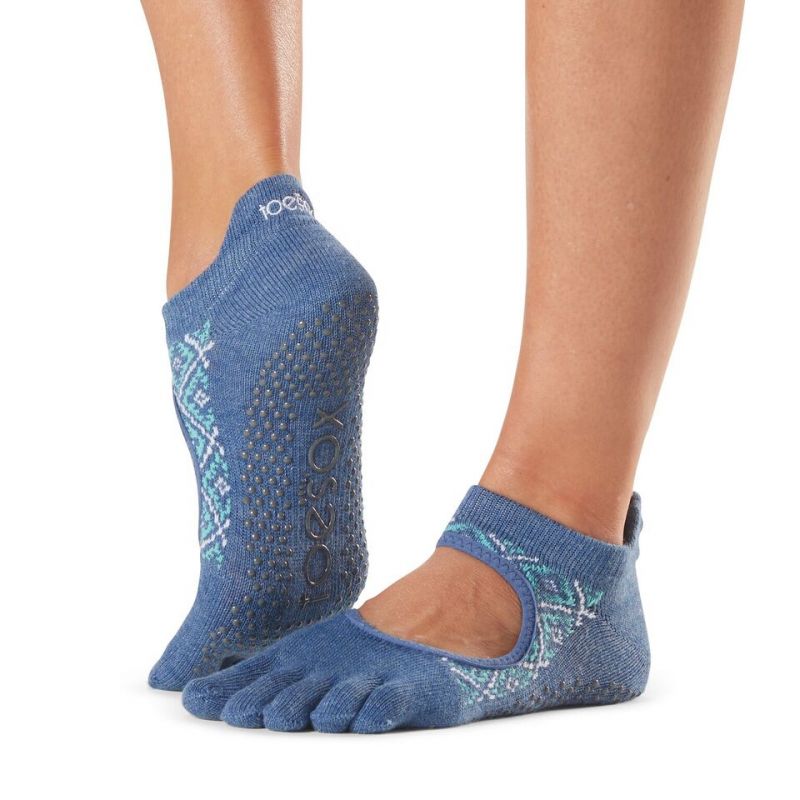 Chaussettes antidérapantes Toesox® Full Toe Bellarina Baja | Chaussettes yoga