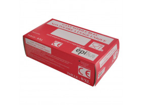 Gants nitrile non-poudrés bleu 8/9 Extra-Large, boîte de 100 | Gant nitrile non poudré