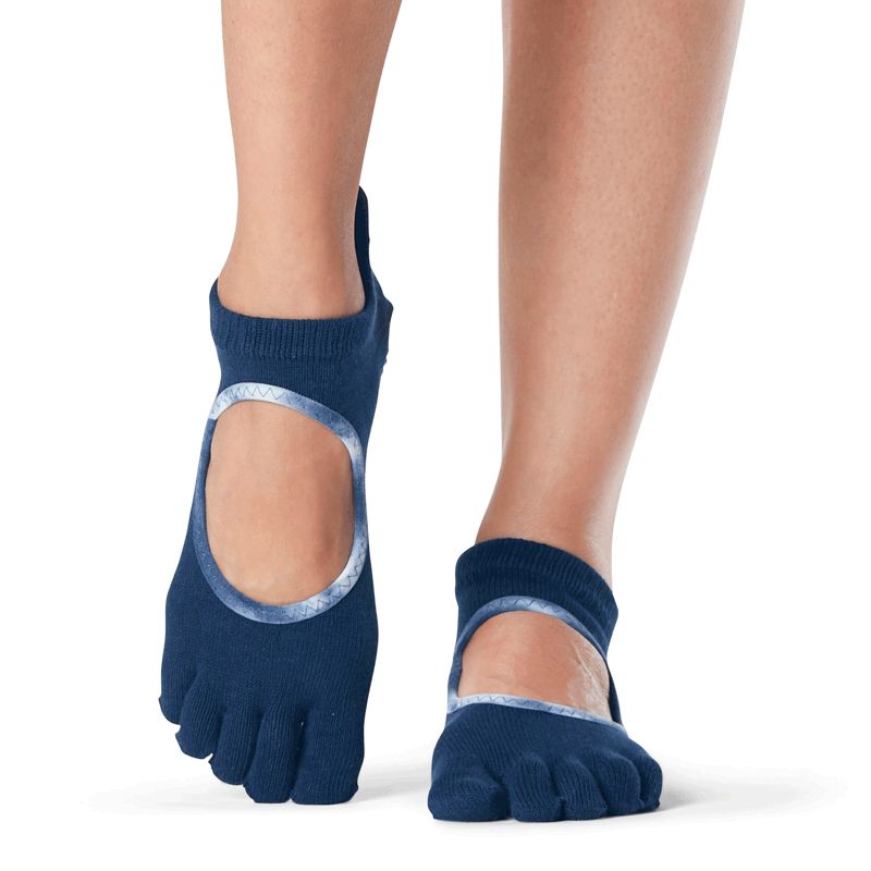 Chaussettes antidérapantes Toesox® Full Toe Bellarina interstellar