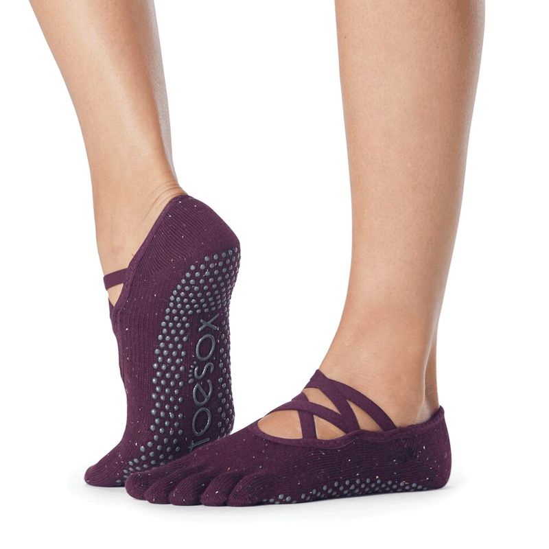 Chaussettes antidérapantes Toesox® Full Toe Bellarina marvel