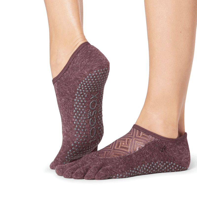 Chaussettes antidérapantes Toesox® Full Toe Bellarina entity