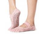 Chaussettes antidérapantes Toesox® Full Toe Bellarina heart wood