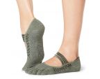 Chaussettes antidérapantes Toesox® Full Toe Bellarina quilted