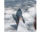Chaussettes antidérapantes Toesox® Full Toe Bellarina gris