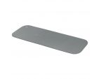Tapis de Gym AIREX® Coronella 200 x 60 cm gris platine vue de profil