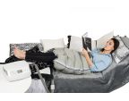 Séance de pressothérapie avec le pantacourt PREMIUM 4 Winelec®