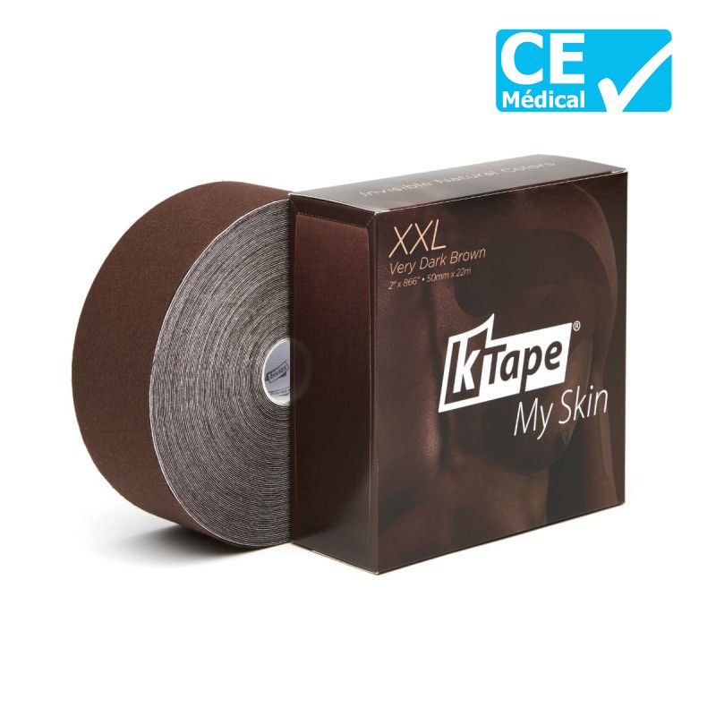 Packaging bande de kinésiologie K-Tape® XXL Marron très foncé | Bande kinésio tape