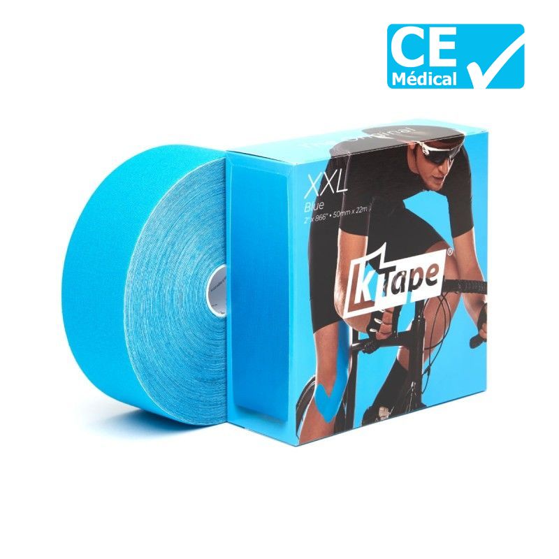 Packaging bande de kinésiologie K-Tape® XXL Bleu clair | Bande k-tape Packaging bande de kinésiologie K-Tape® XXL Bleu clair | Bande k-tape