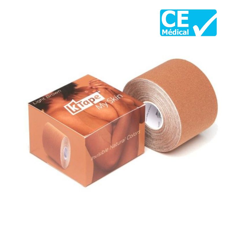 Packaging bande de kinésiologie K-Tape® 5 m Marron clair | Bande k-tape | sissel pro