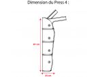 Dimension manchon avec tubulure pour PRESS 4 Winelec®