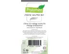 Étiquette composition de la crème de massage neutre Phytomass® Bio