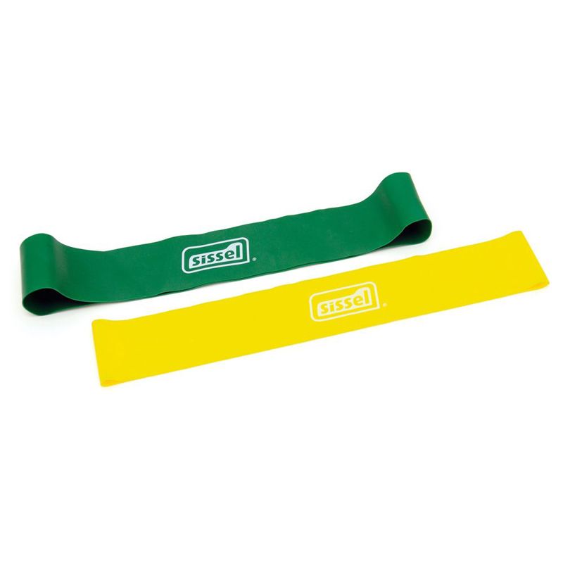 Bande élastique SISSEL® Loop lot de 2 vert et jaune
