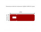 Dimensions table de traitement LOJER® CAPRE M 2 plans - sisselpro.fr