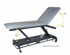Table de massage électrique DESIGN KINEXO CHYPRE 2 plans avec carter - sisselpro.fr