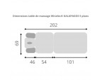 Dimensions Table de massage Winelec® GALAPAGOS 5 plans - sisselpro.fr