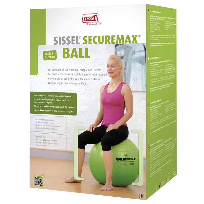 Packaging du ballon de gym SISSEL® SECUREMAX® Ø45 cm vert