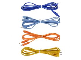 Câble Globus 4 voies - lot de 4 - orange, jaune, bleu clair et bleu foncé