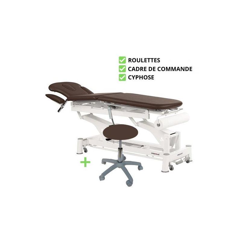 Table Ostéo Ecopostural C5530 5 plans + tabouret