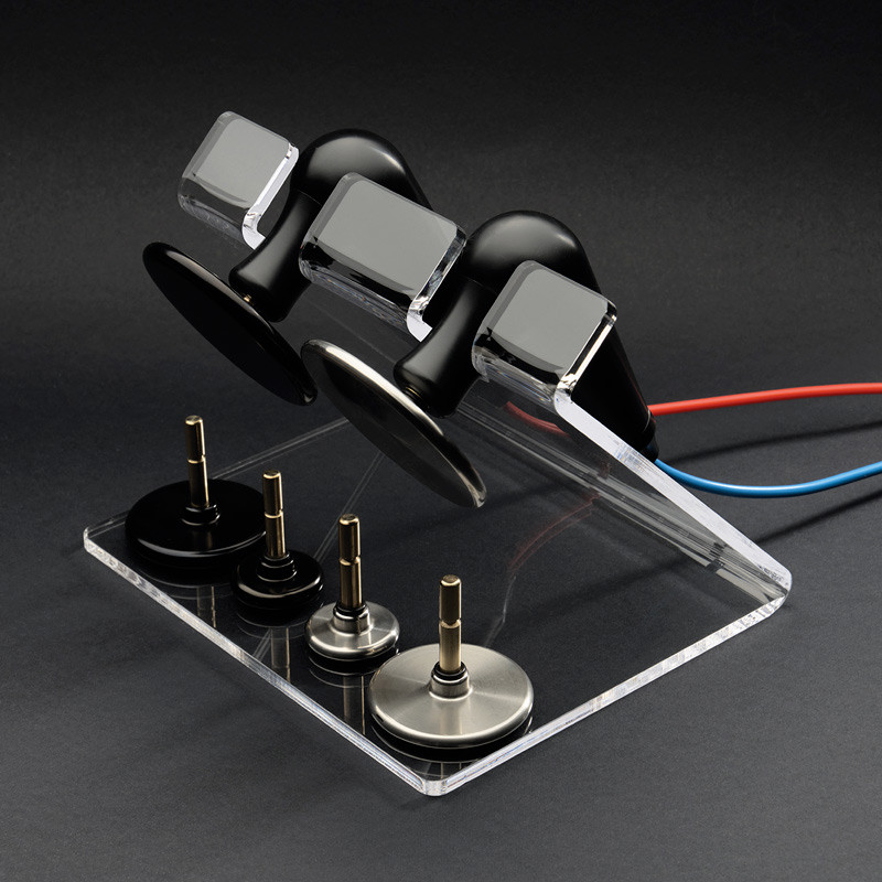 3 électrodes convexes capacitives