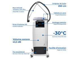 Appareil de cryothérapie Cryo 7 Zimmer avec bras articulé