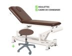 Table de massage ECOPOSTURAL C5533 2 plans avec tabouret