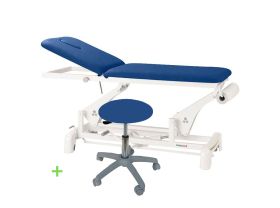 Table hydraulique Ecopostural 2 plans dossier proclive C3723 avec tabouret