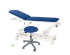Table hydraulique Ecopostural 2 plans dossier proclive C3723 avec tabouret