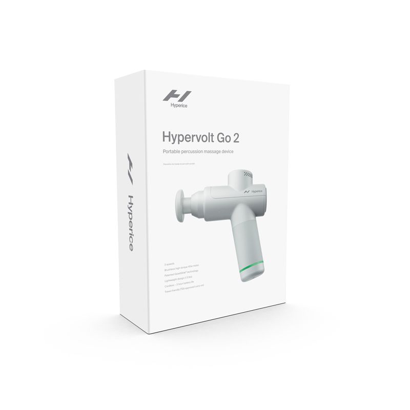 Emballage du pistolet de massage Hypervolt Go 2 Emballage du pistolet de massage Hypervolt Go 2