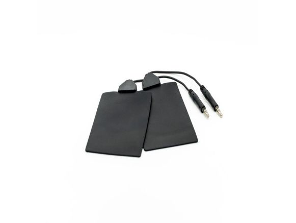 Kit De 4 électrodes En Silicone 50x100 Mm - Pour électrostimulation, TENS, Ionophorèse