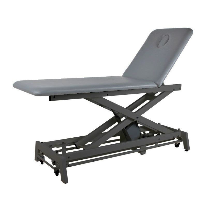 Table de massage OLERON 2 plans avec châssis ciseaux gris