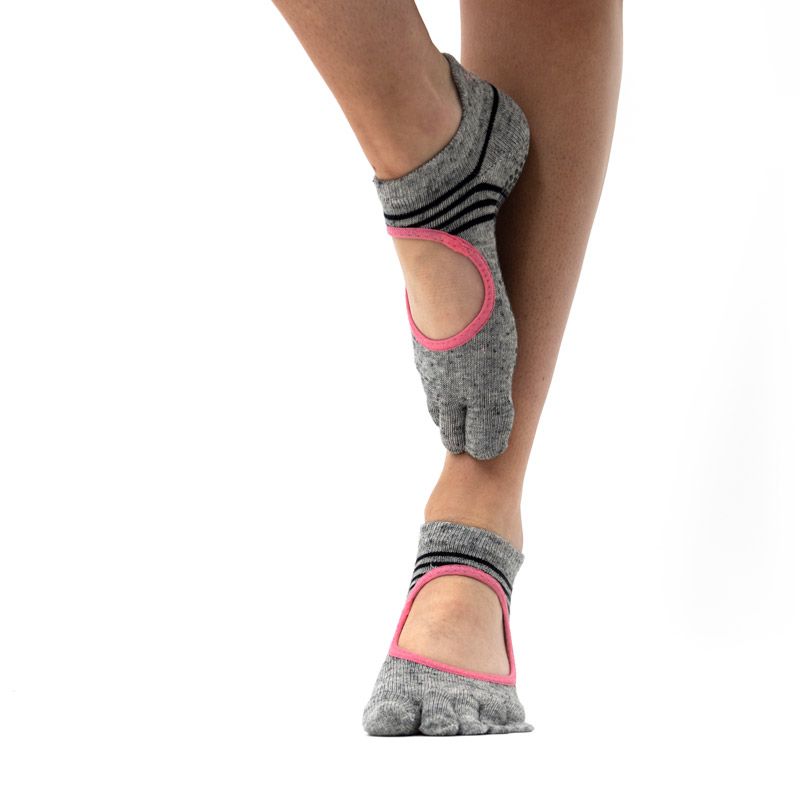 Chaussettes antidérapantes Toesox® Full Toe Bellarina vue de face