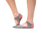 Chaussettes antidérapantes Toesox® Full Toe Bellarina Maniac vue de profil