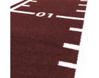 Piste de course en gazon synthétique rouge 10 x 1 m départ