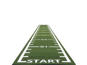 Piste de course en gazon synthétique verte 10 x 1 m Start