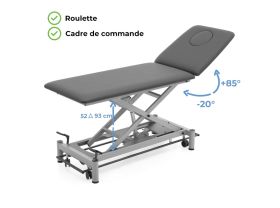 Table de massage Winelec® WALLIS 2 plans