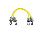Tubes élastiques jaune de musculation avec crochets de fixation THERABAND® 45,5 cm