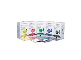 Bandes élastiques de musculation THERABAND® avec distributeurs pack de 30 Bandes