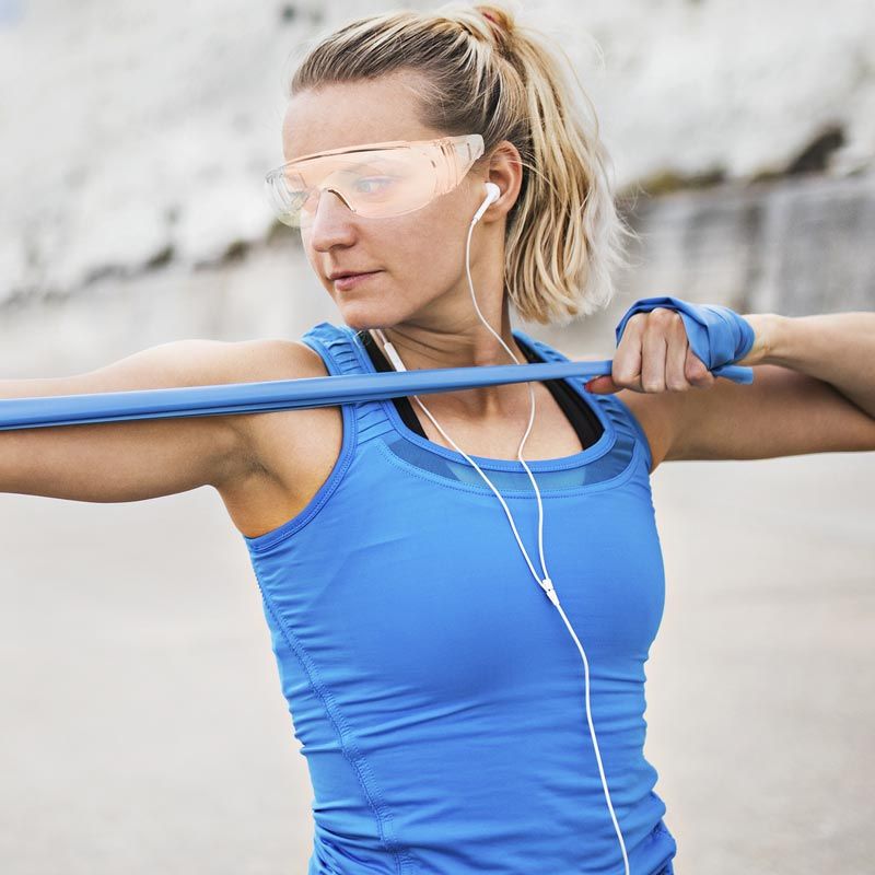 Bandes élastiques de musculation THERABAND® 2,5m avec pochette de transport